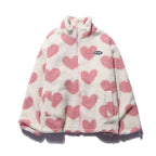 Reversible jacket with hearts