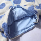 Reversible jacket with hearts