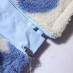 Reversible jacket with hearts
