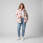 Reversible jacket with hearts