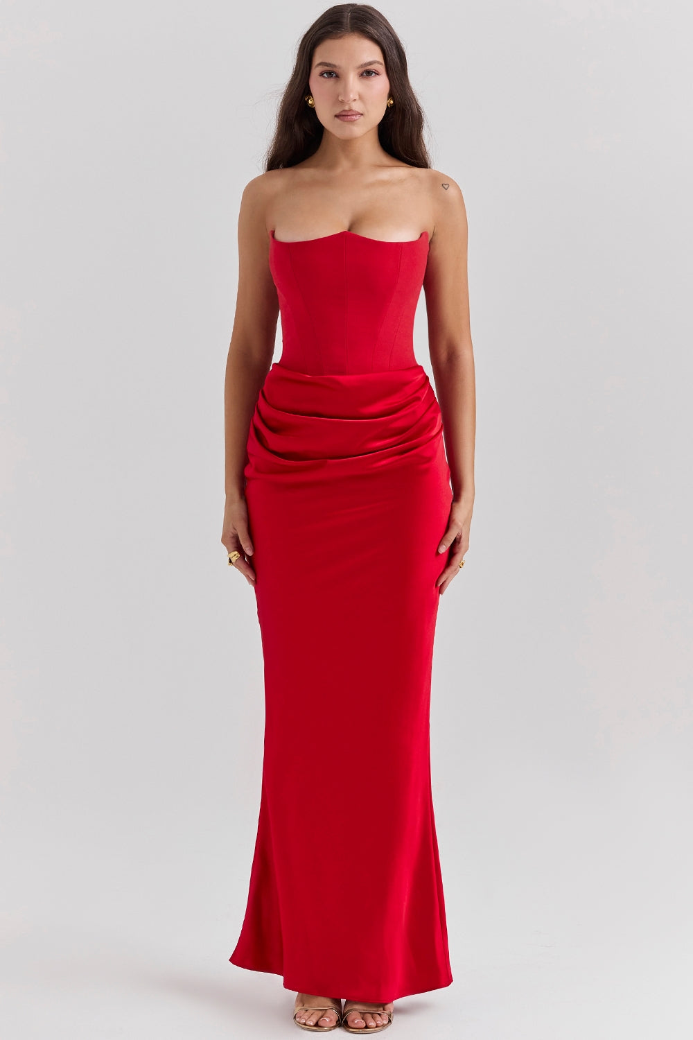 Trägerloses Korsettkleid