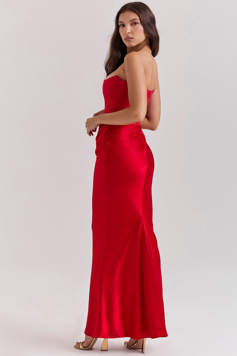 Strapless corset dress