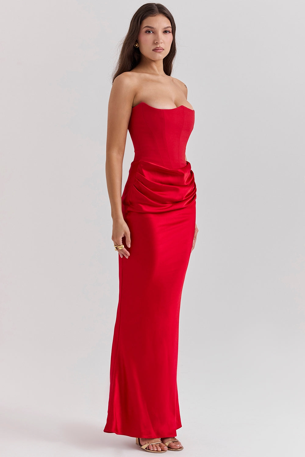 Trägerloses Korsettkleid