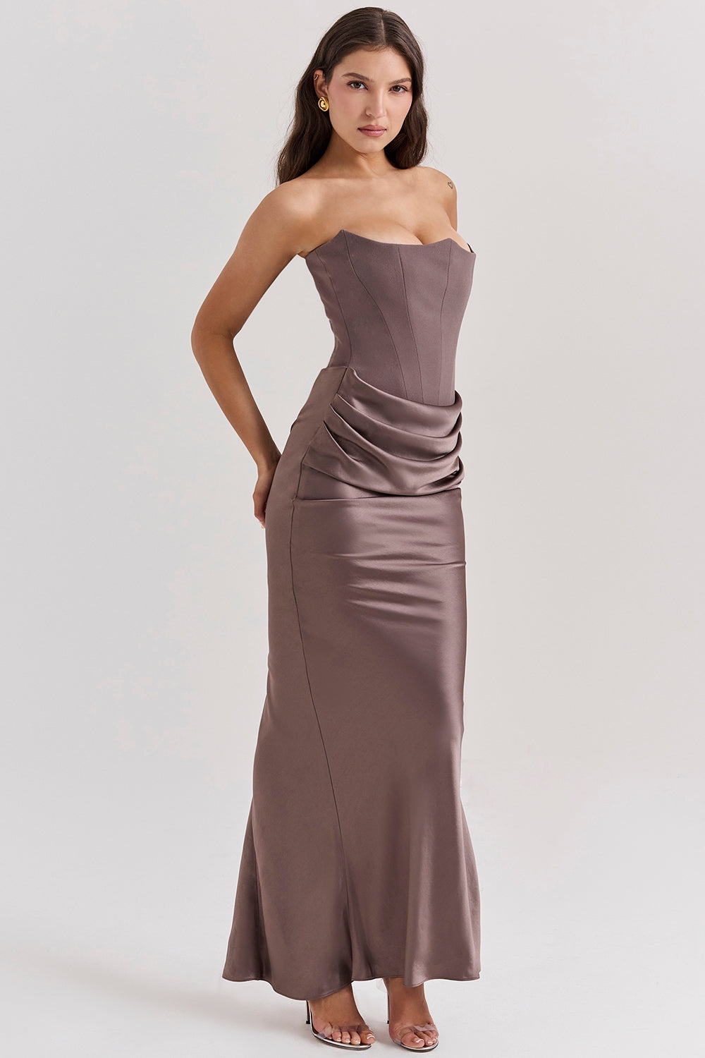 Strapless corset dress