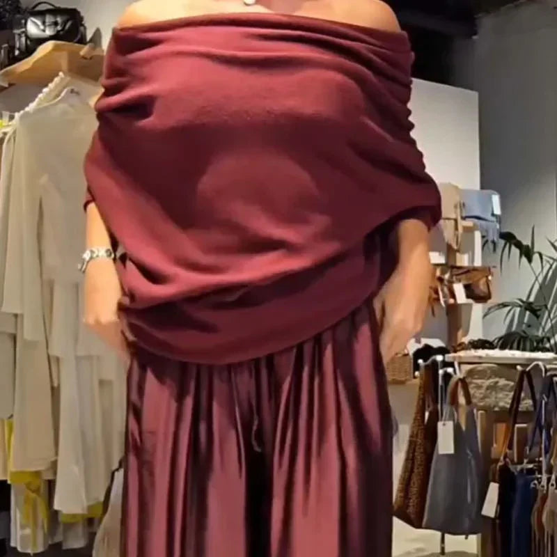 Elegantes Set mit schulterfreien Trägern