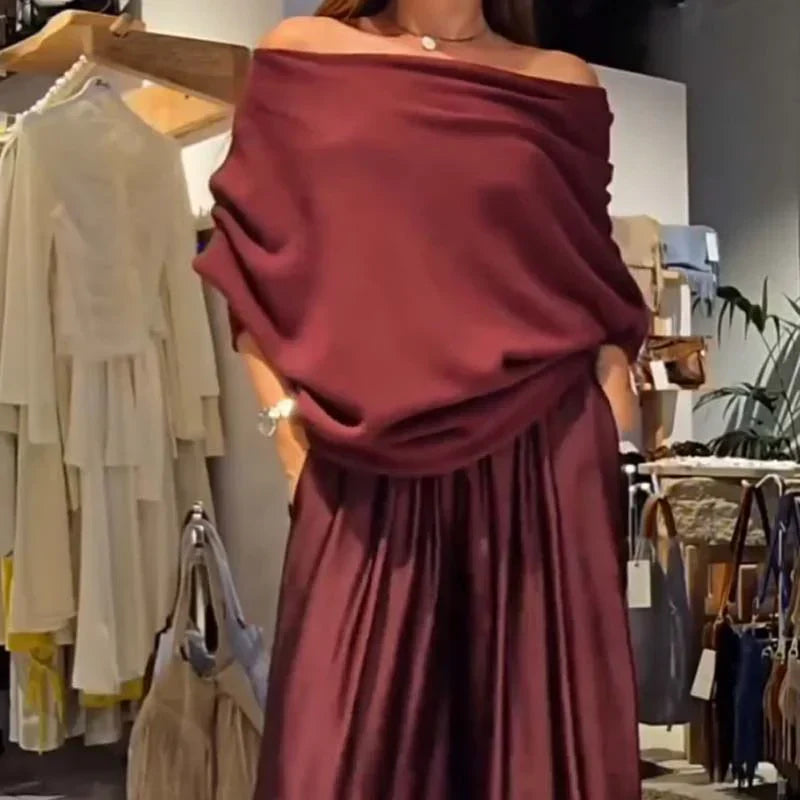 Elegantes Set mit schulterfreien Trägern