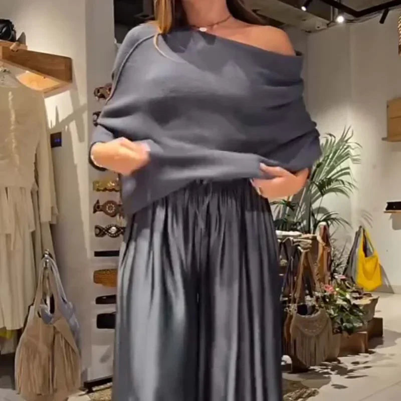 Elegantes Set mit schulterfreien Trägern